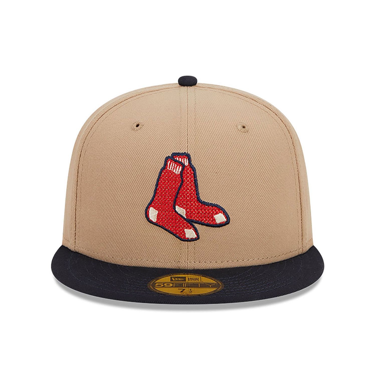 Boston Red Sox Needlepoint Light Beige 59FIFTY Fitted Cap