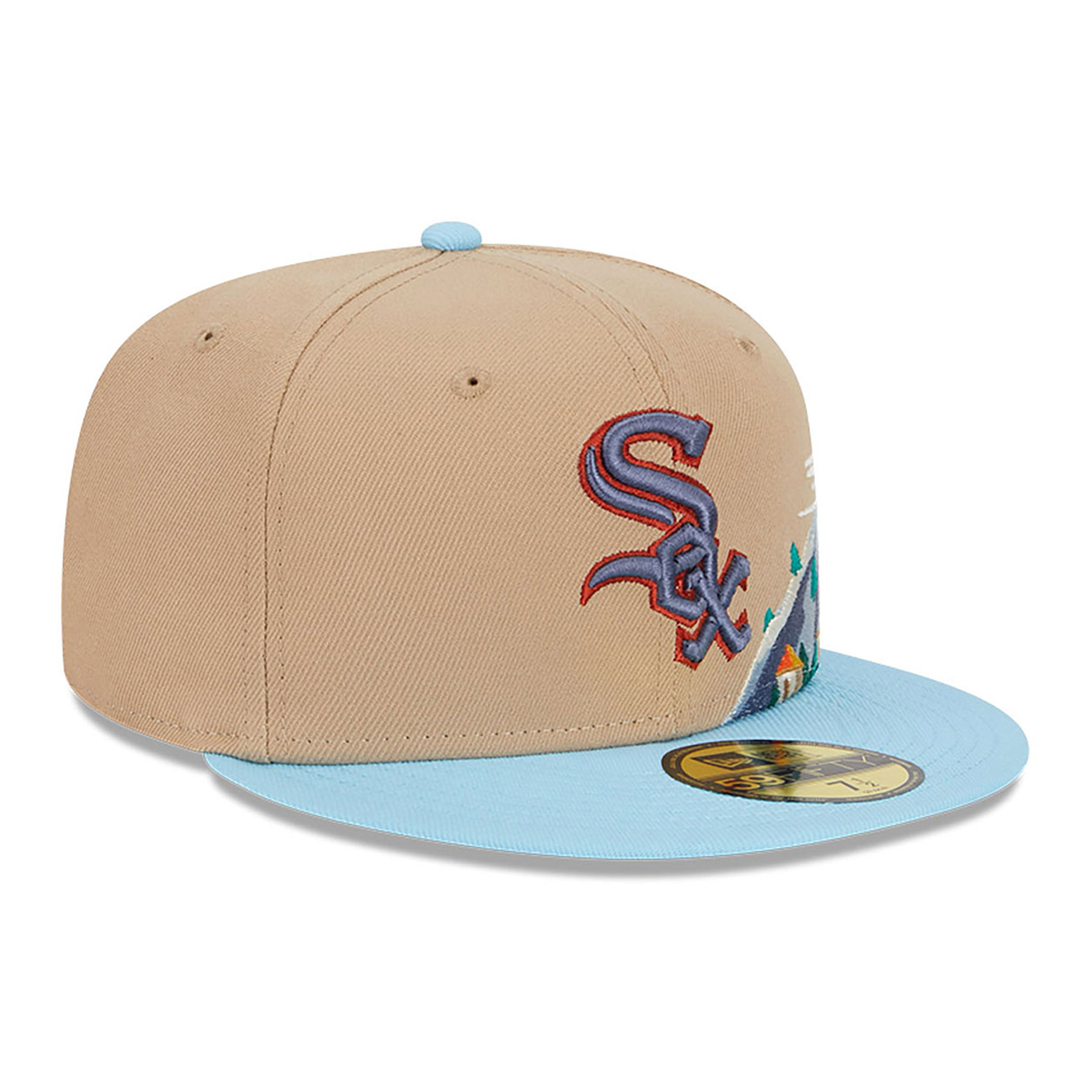 Chicago White Sox Snow Capped Light Beige 59FIFTY Fitted Cap