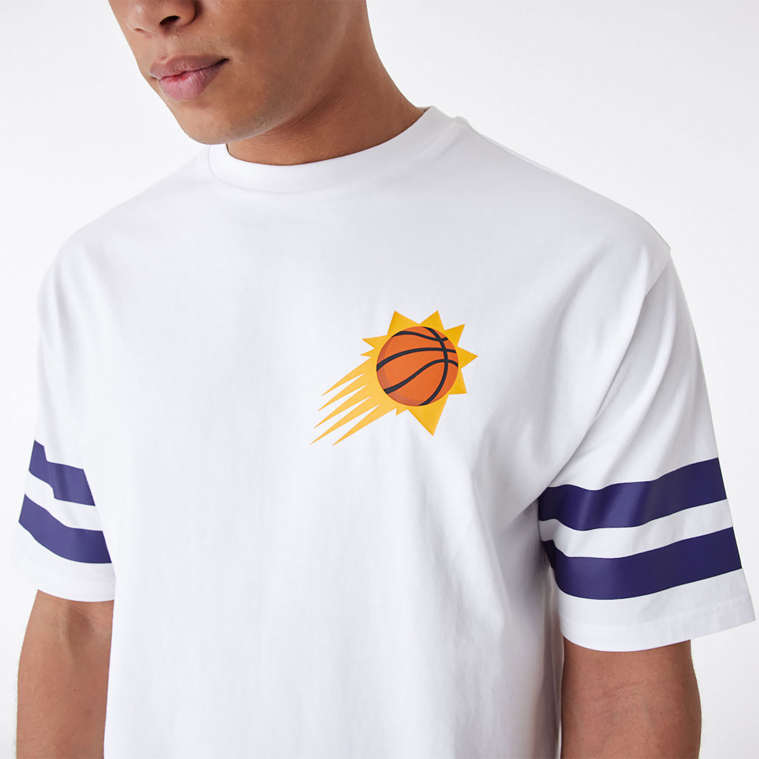 Phoenix Suns NBA Arch Graphic White Oversized T-Shirt