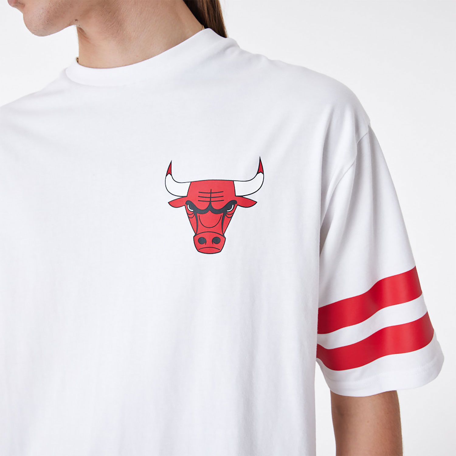 Chicago Bulls NBA Arch Graphic White Oversized T-Shirt