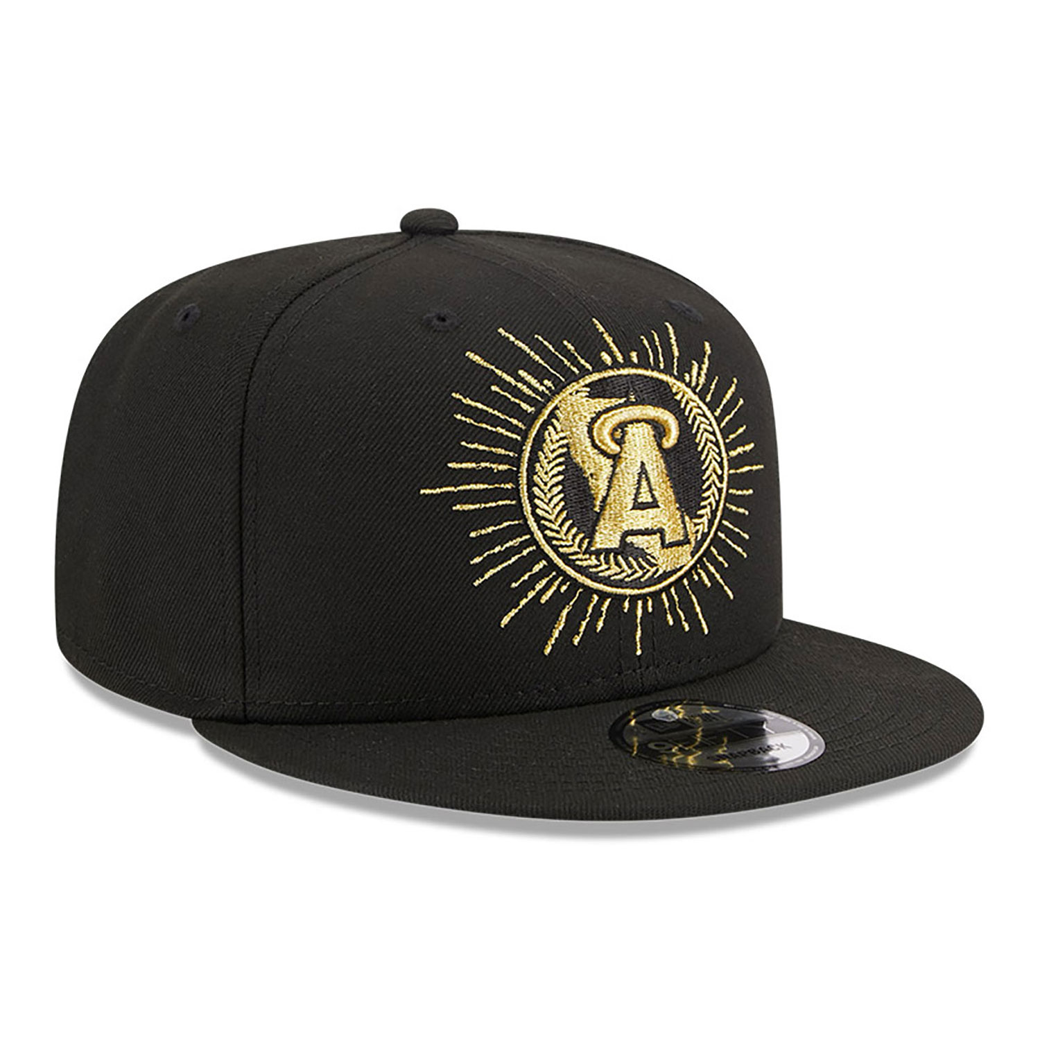 California Angels Metallic Logo Black 9FIFTY Snapback Cap