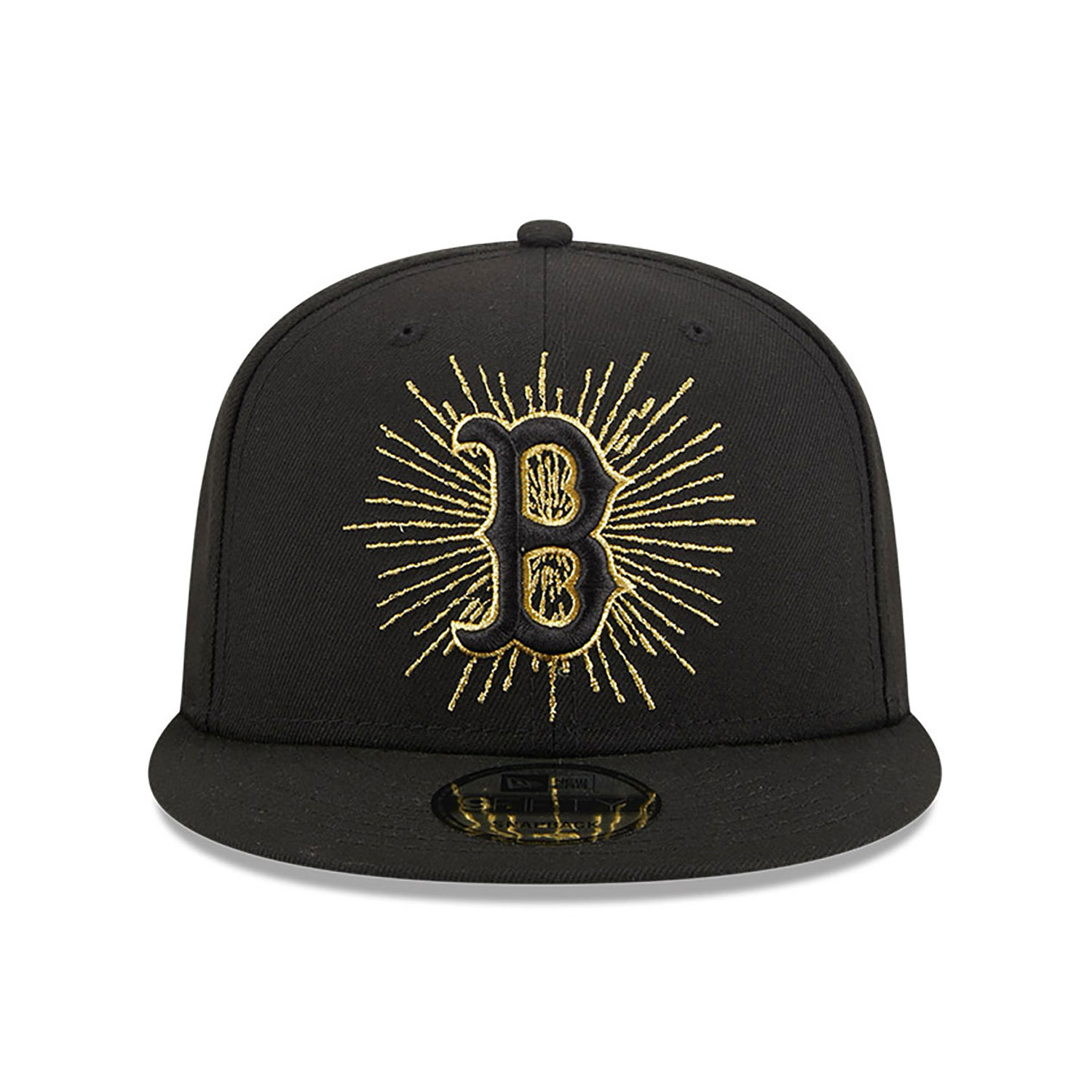 Boston Red Sox Metallic Logo Black 9FIFTY Snapback Cap