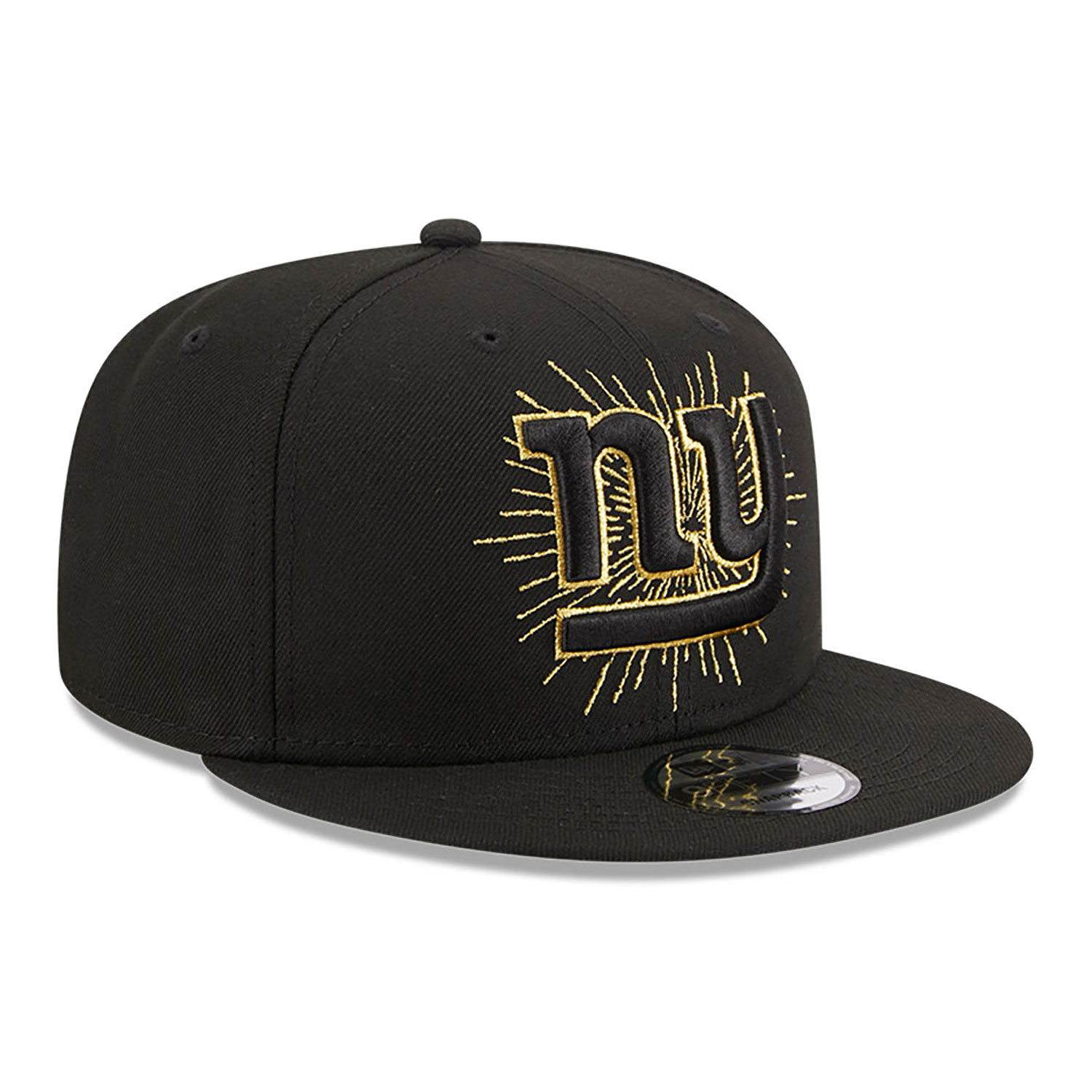 New York Giants Metallic Logo Black 9FIFTY Snapback Cap