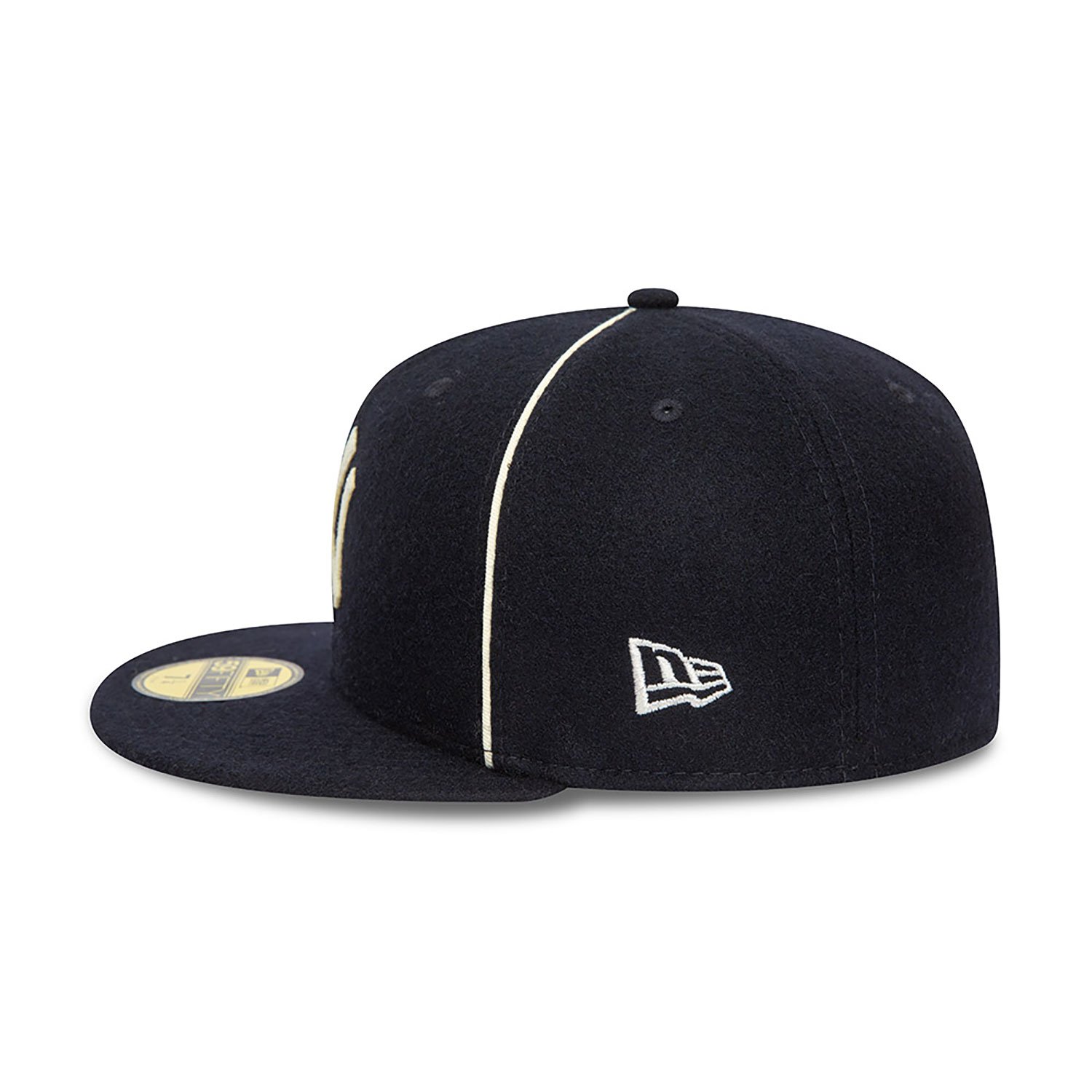 New York Yankees Team Piping Wool Navy 59FIFTY Fitted Cap