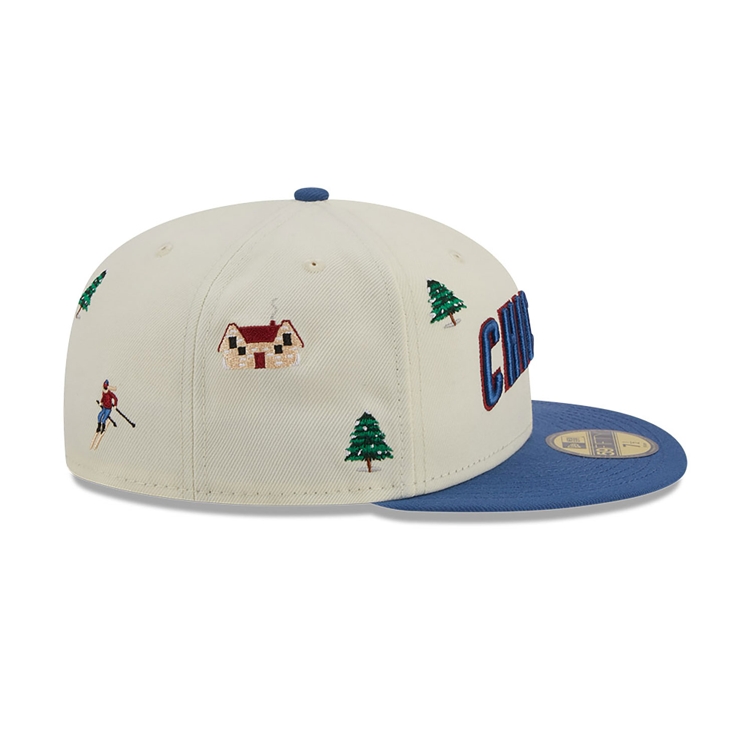 Chicago Cubs Snowboard Off White 59FIFTY Fitted Cap