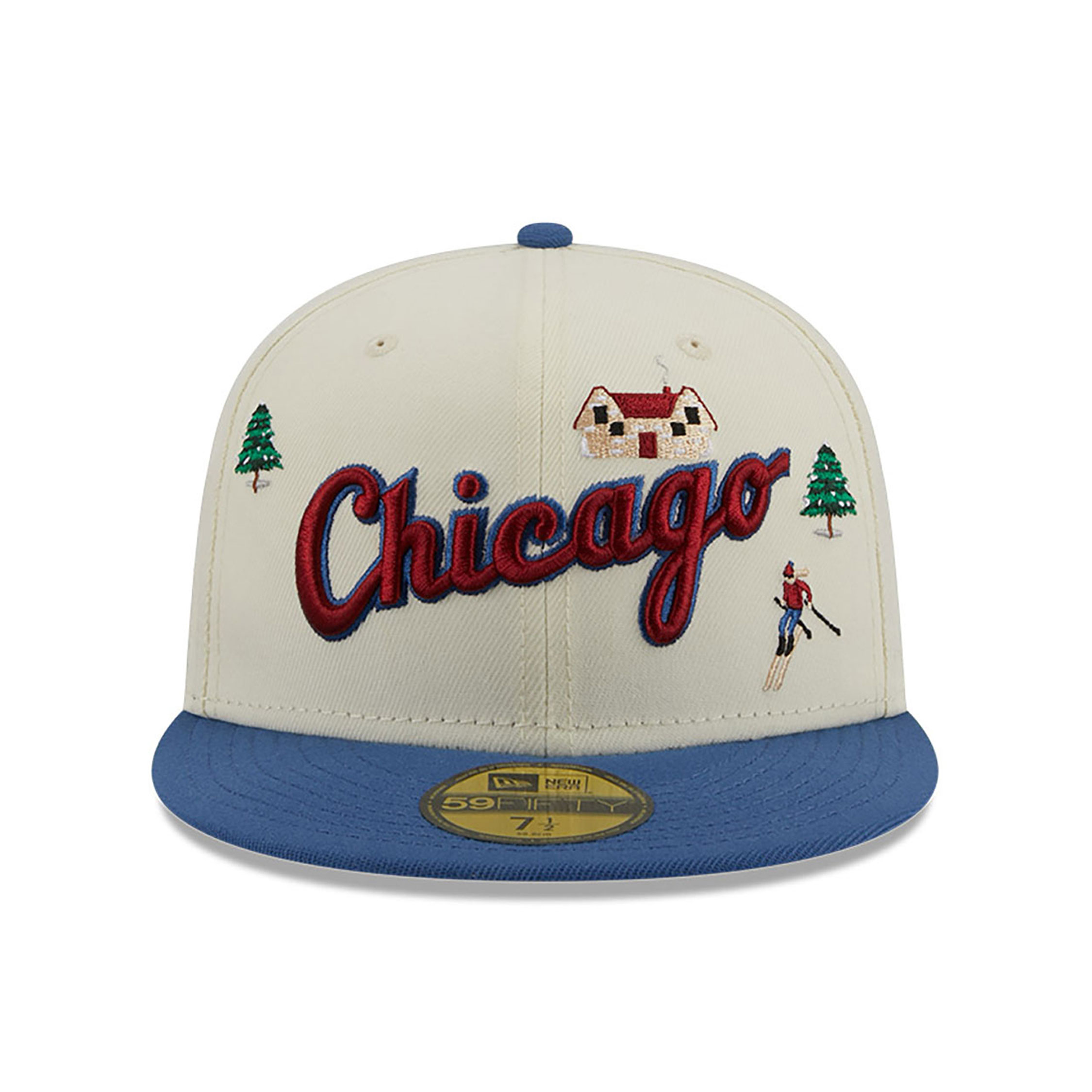 Chicago White Sox Snowboard Off White 59FIFTY Fitted Cap