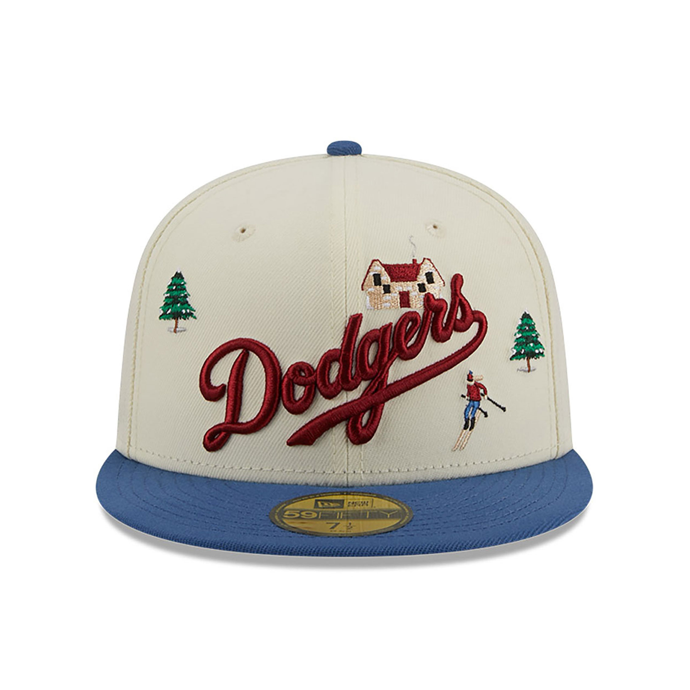 LA Dodgers Snowboard Off White 59FIFTY Fitted Cap