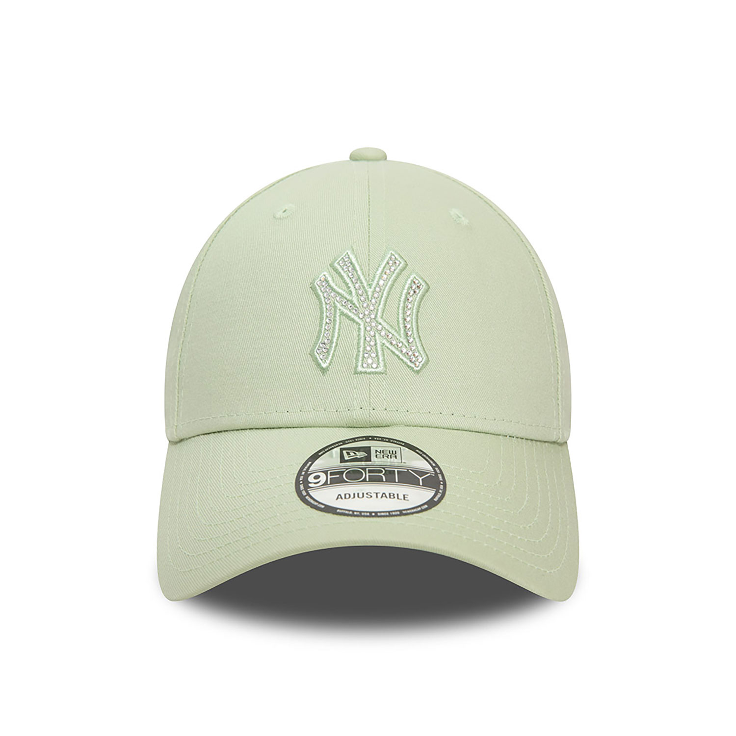 New York Yankees MLB Icy Rhinestone Pastel Green 9FORTY Adjustable Cap