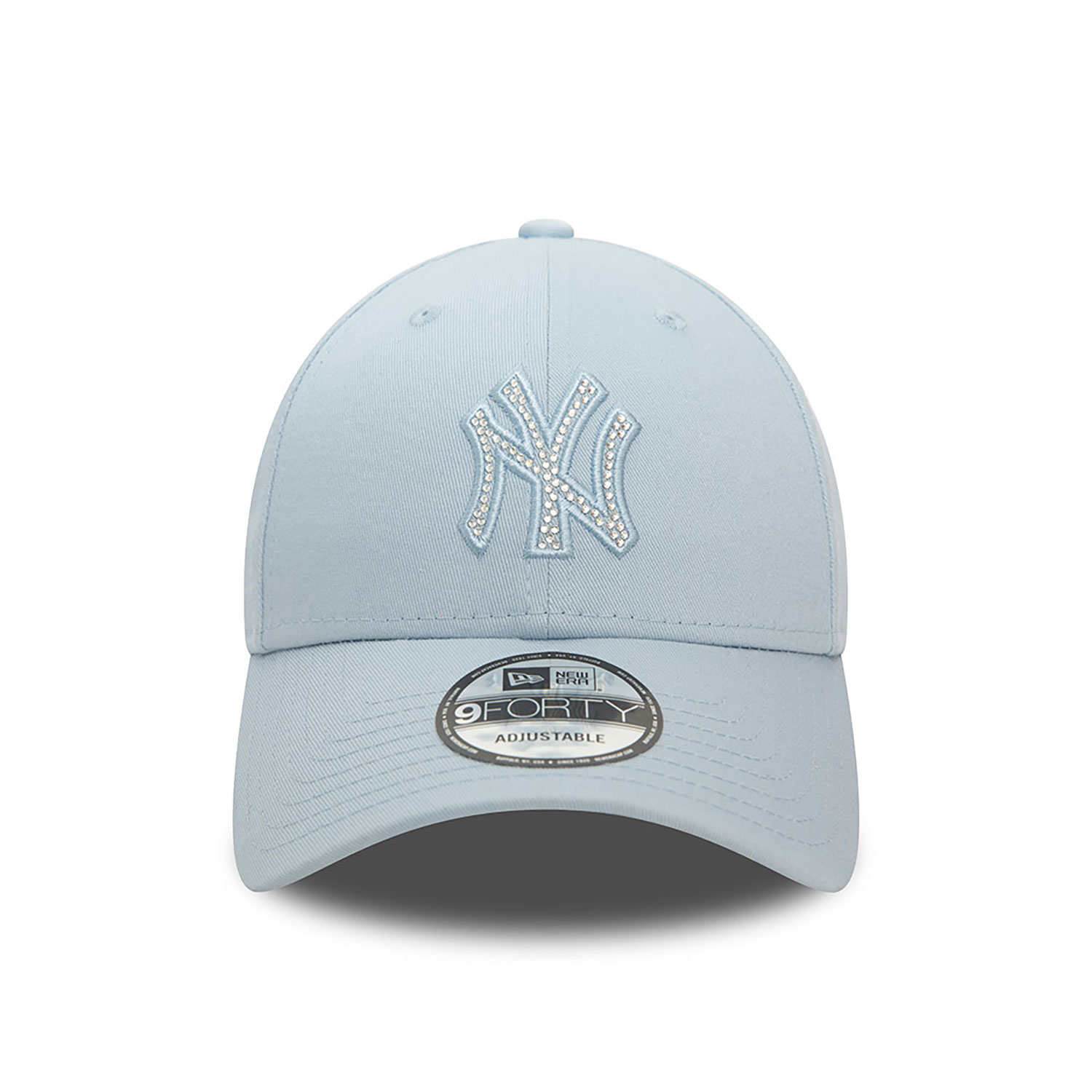 New York Yankees MLB Icy Rhinestone Pastel Blue 9FORTY Adjustable Cap