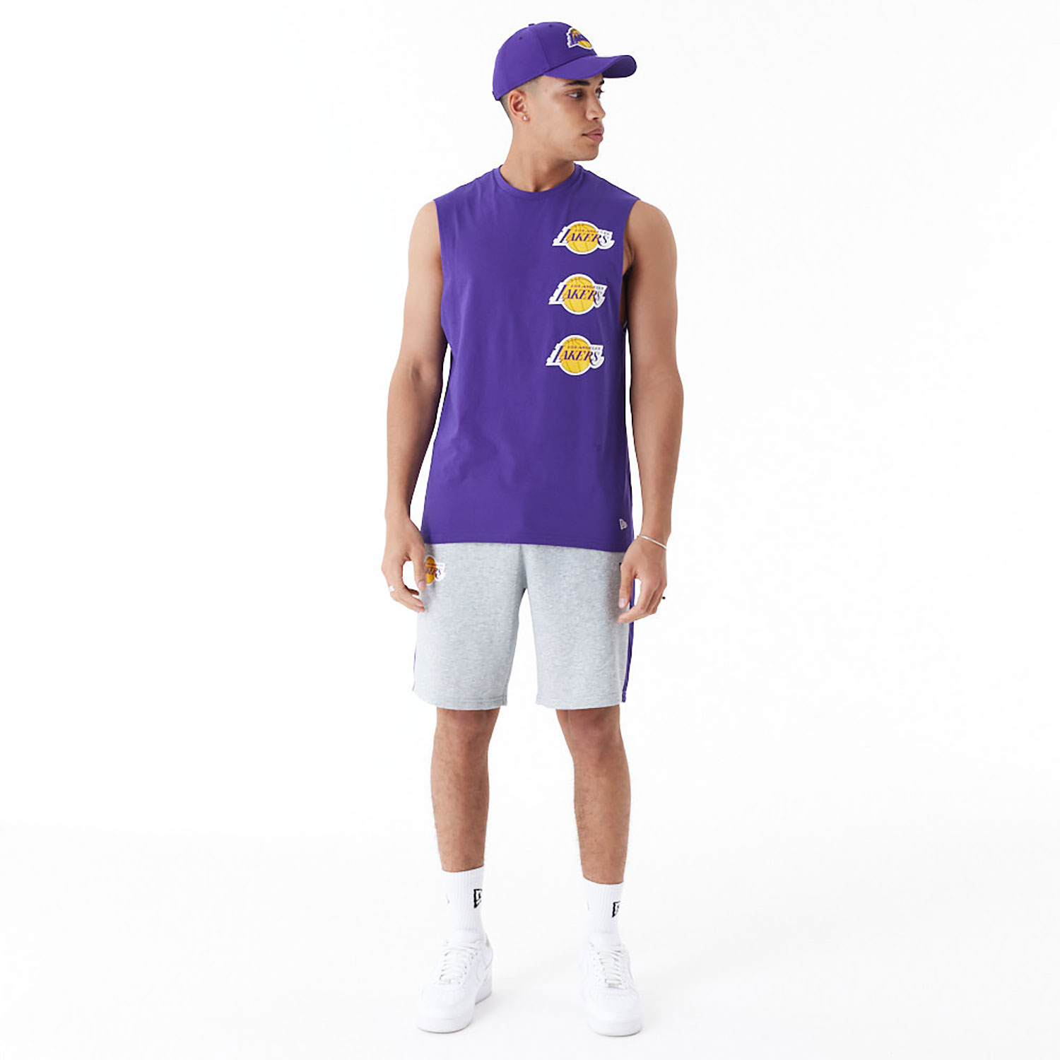 LA Lakers NBA Purple Sleeveless T-Shirt