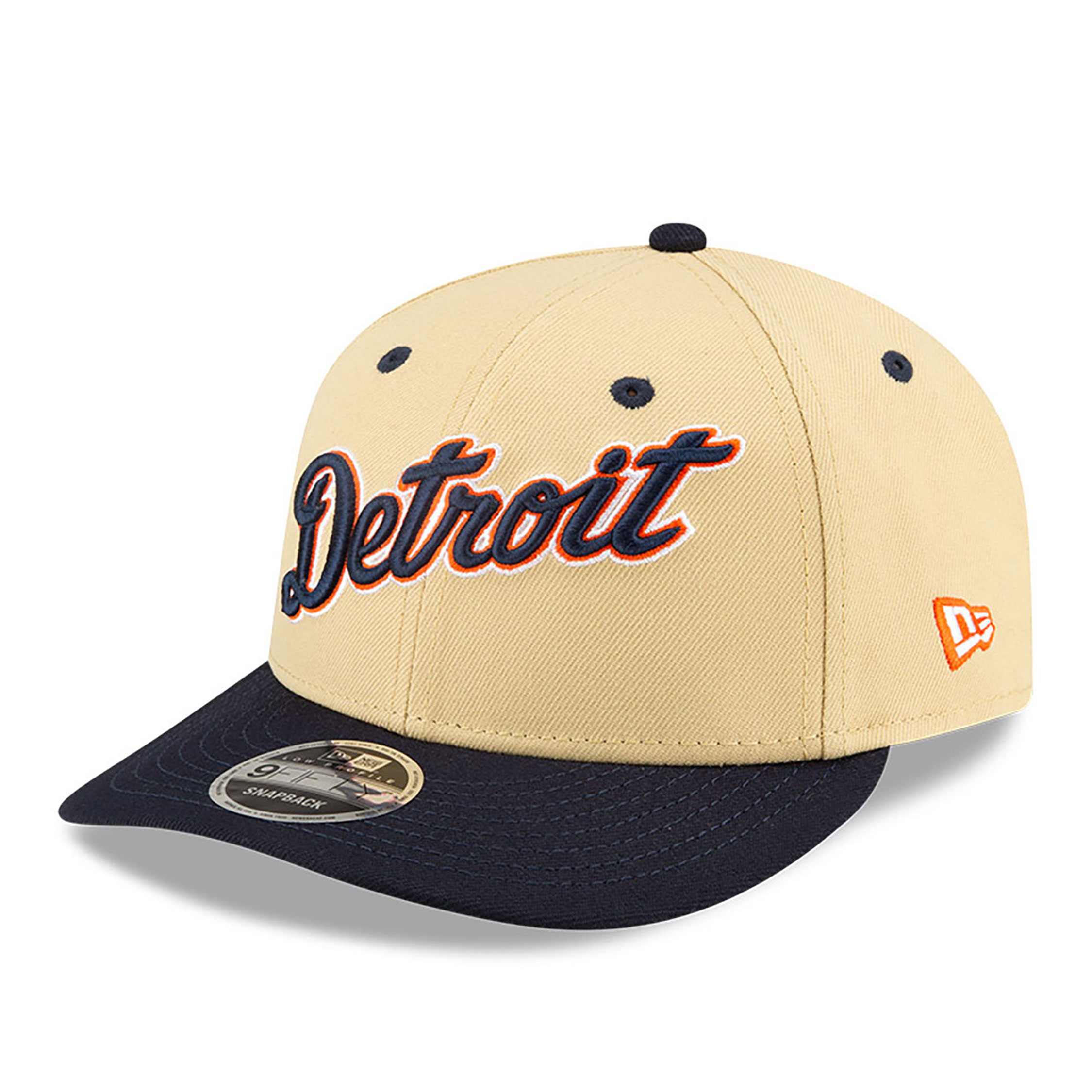 Detroit Tigers Felt X MLB Light Beige Low Profile 9FIFTY Snapback Cap