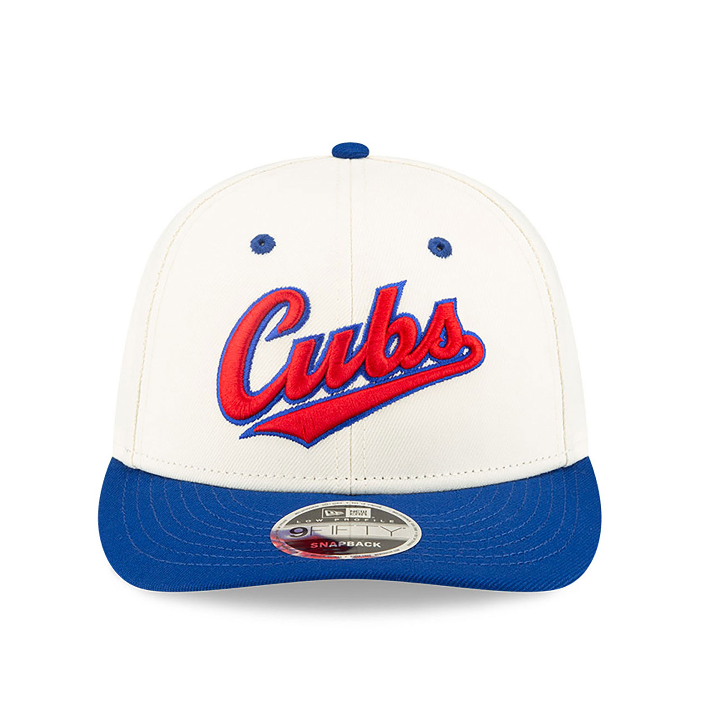 Chicago Cubs Felt X MLB White Low Profile 9FIFTY Snapback Cap