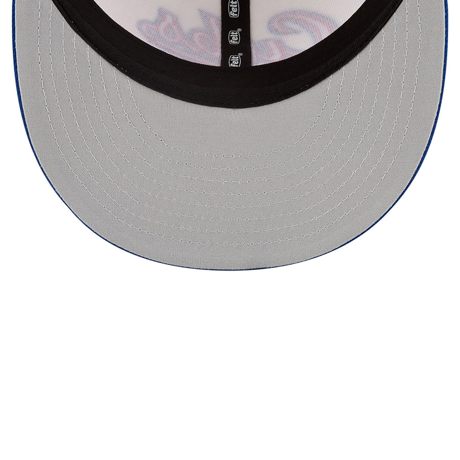 Chicago Cubs Felt X MLB White Low Profile 9FIFTY Snapback Cap