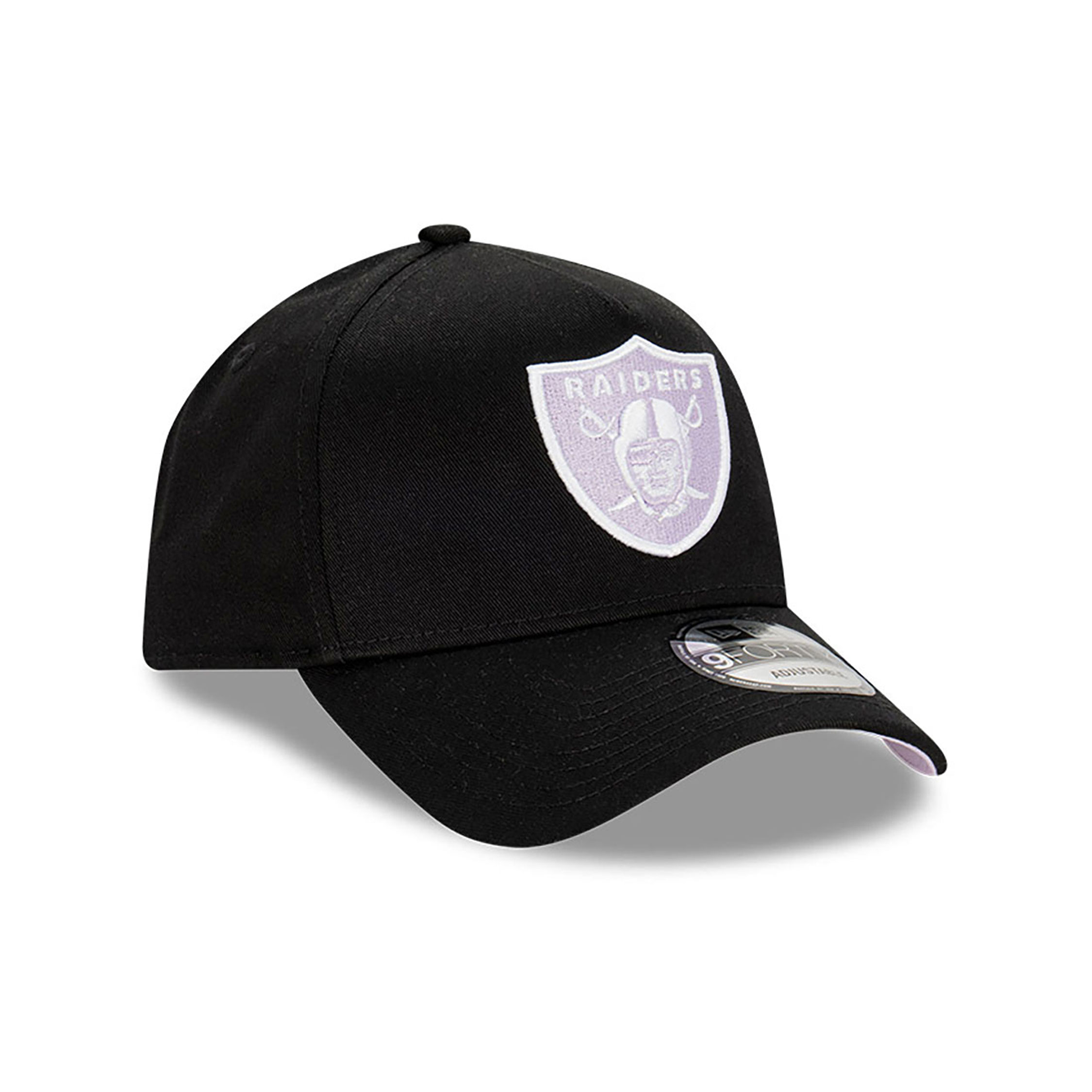 Las Vegas Raiders Black Lilac 9FORTY A-Frame Adjustable Cap