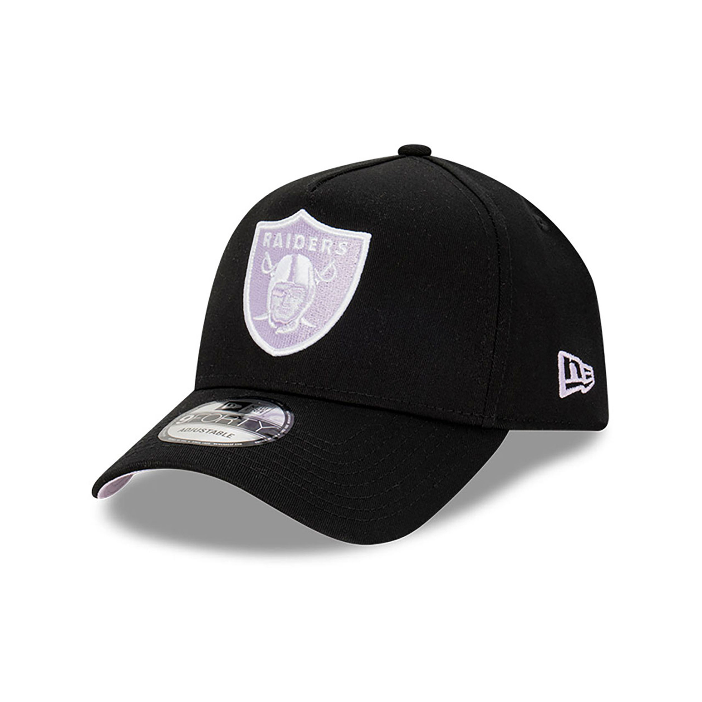 Las Vegas Raiders Black Lilac 9FORTY A-Frame Adjustable Cap