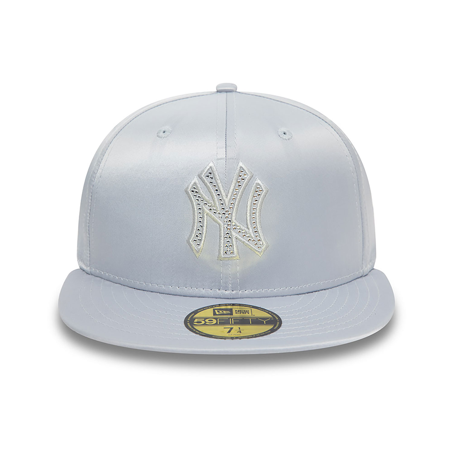 New York Yankees MLB Rhinestone Satin Pastel Blue 59FIFTY Fitted Cap