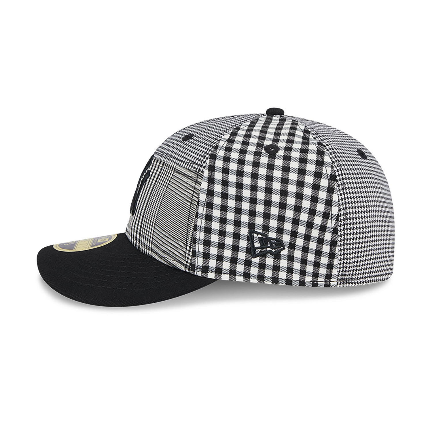 New York Yankees Patch Plaid Black Low Profile 59FIFTY Fitted Cap