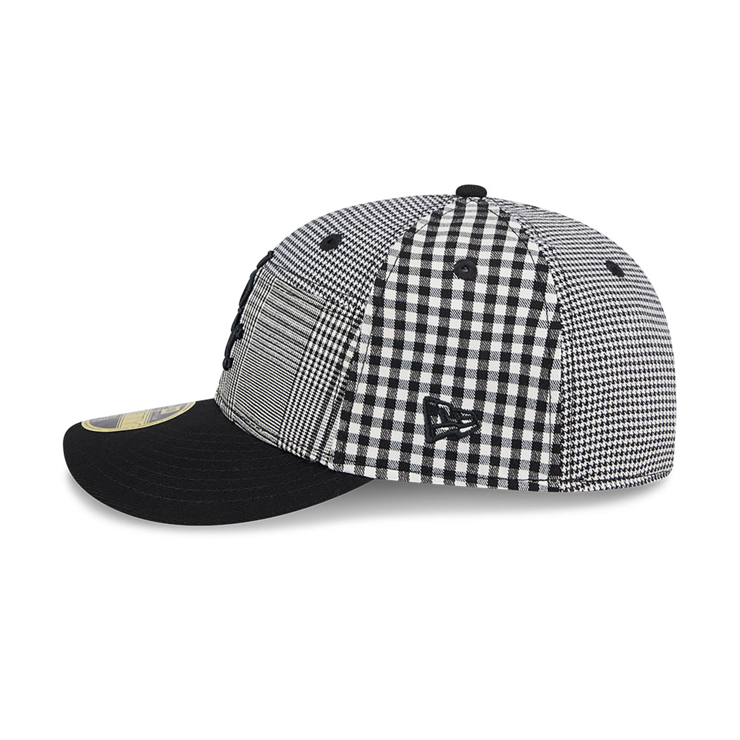 Chicago White Sox Patch Plaid Black Low Profile 59FIFTY Fitted Cap