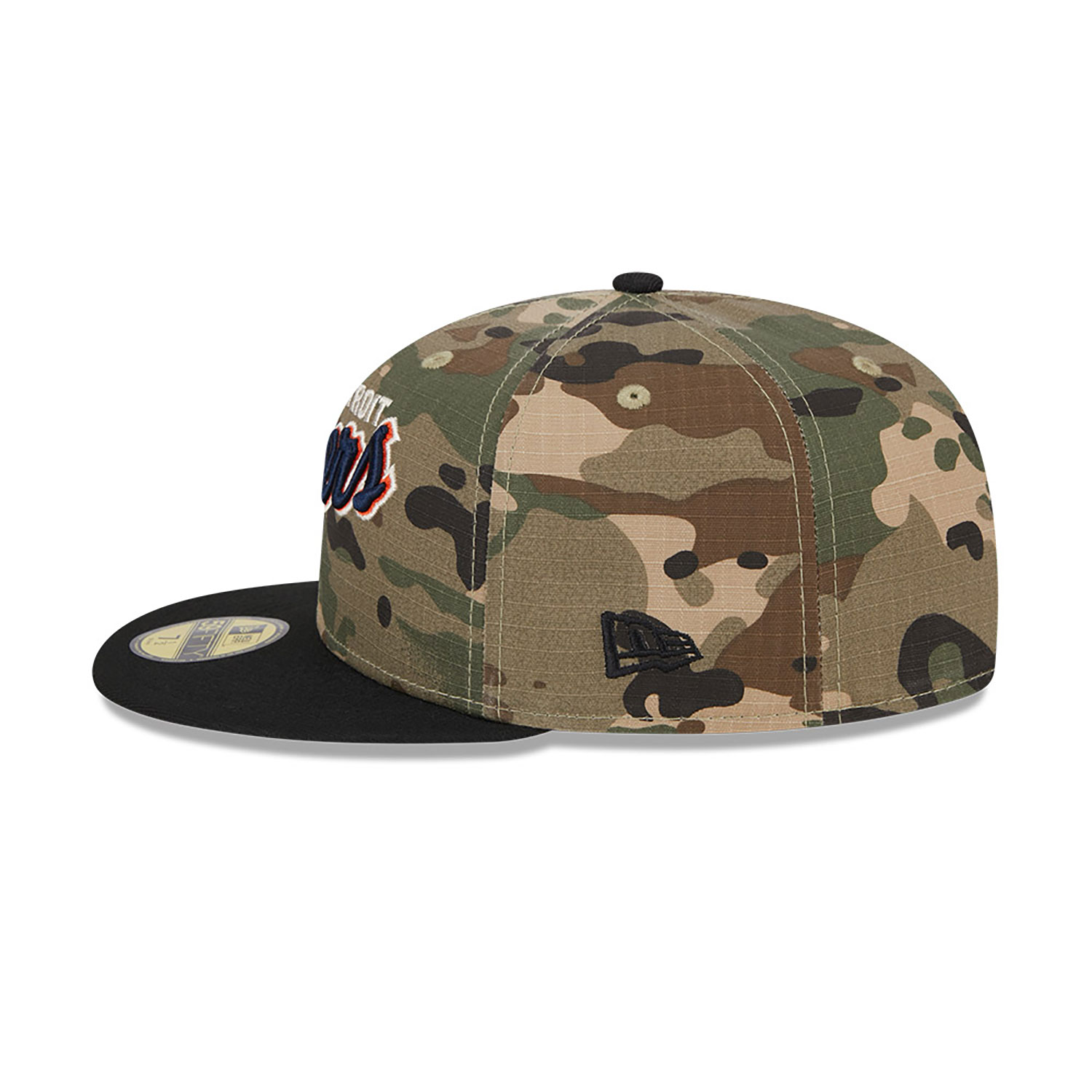 Detroit Tigers Camo Crown All Over Print Green 59FIFTY Fitted Cap