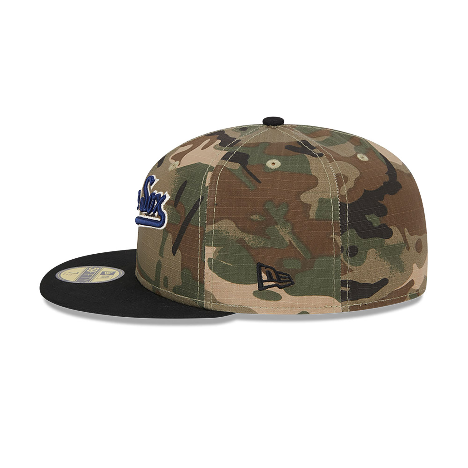 Chicago White Sox Camo Crown All Over Print Green 59FIFTY Fitted Cap