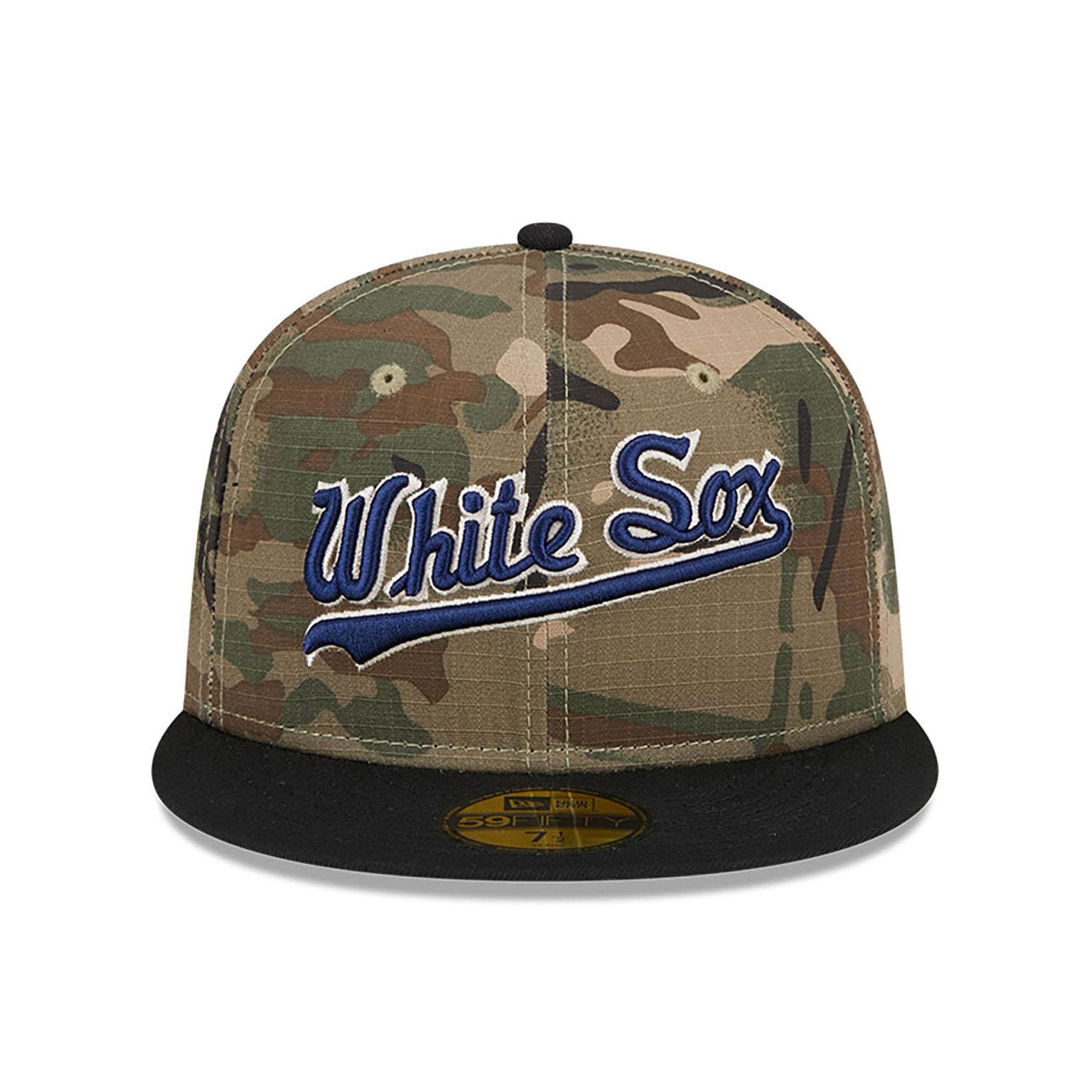 Chicago White Sox Camo Crown All Over Print Green 59FIFTY Fitted Cap