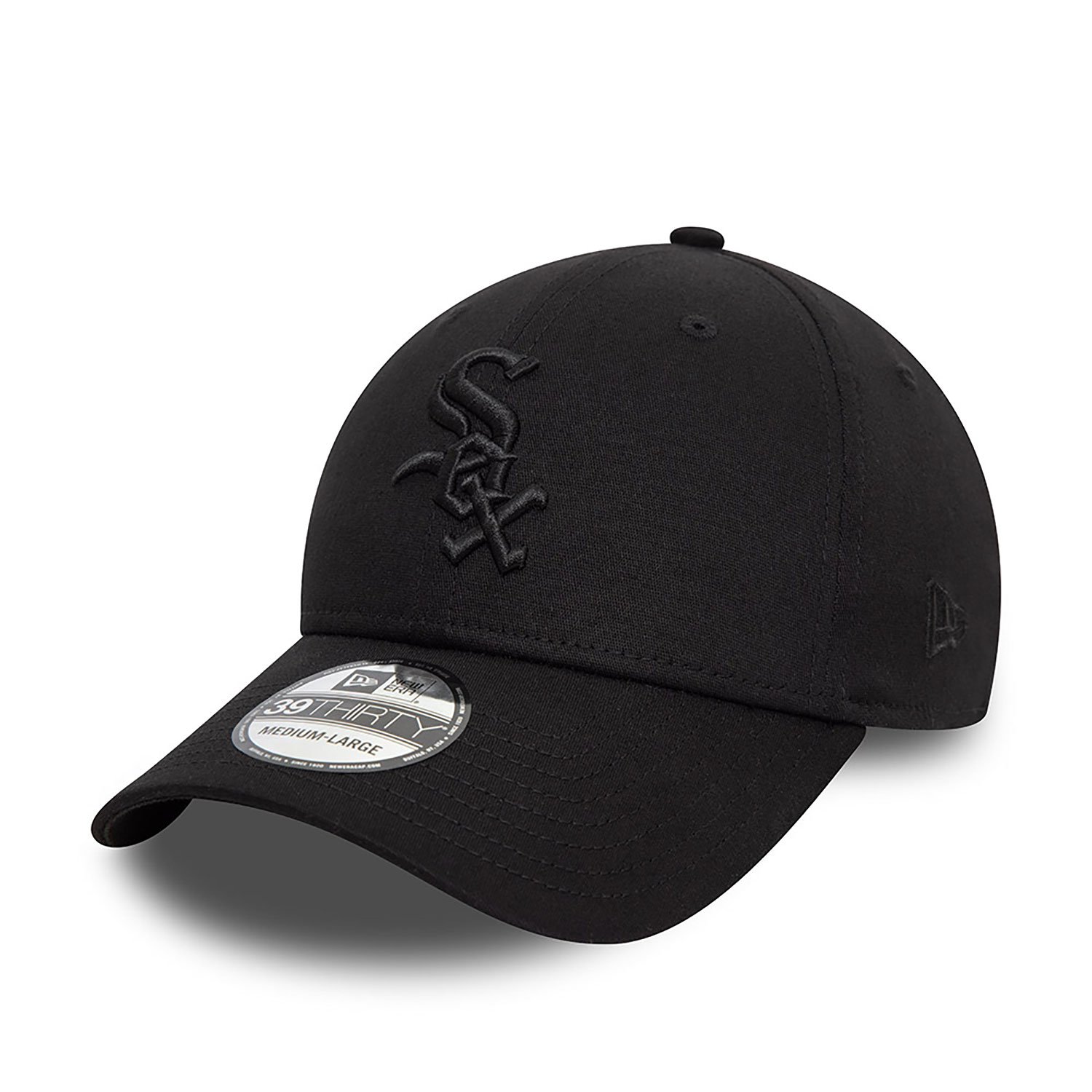 Chicago White Sox World Series Black 39THIRTY Stretch Fit Cap