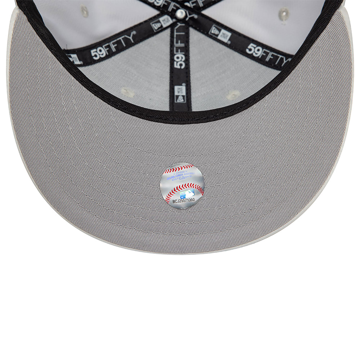 LA Dodgers MLB Rhinestone Satin Light Grey 59FIFTY Fitted Cap