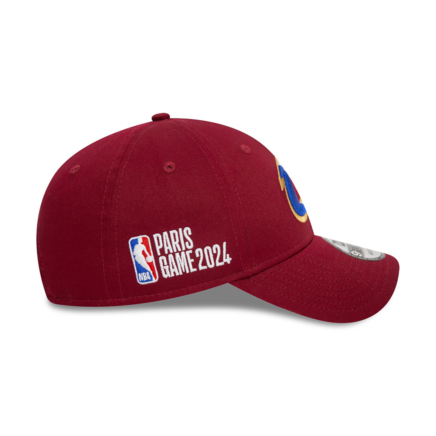 Cleveland Cavaliers NBA Paris 2024 Dark Red 9FORTY Adjustable Cap