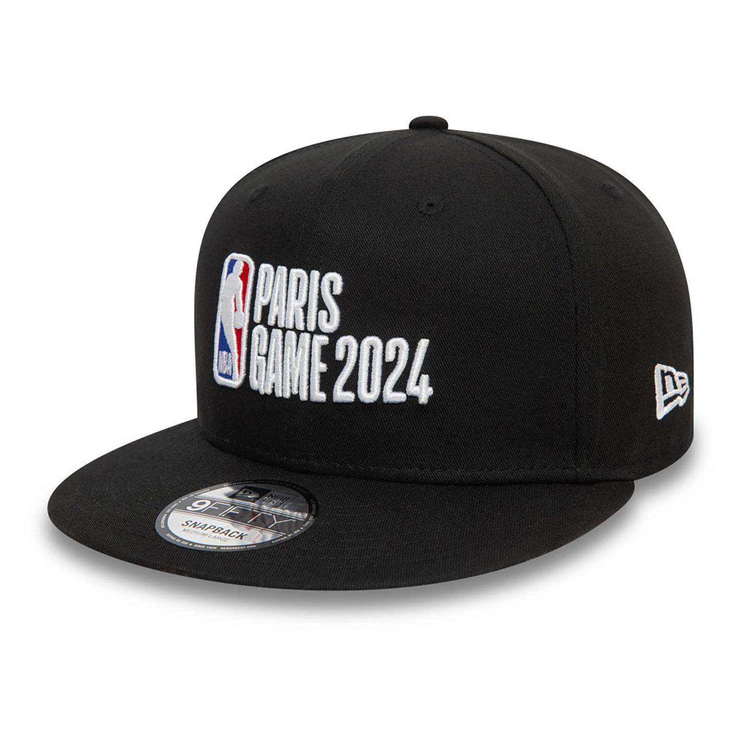 NBA Logo Paris 2024 Black 9FIFTY Snapback Cap