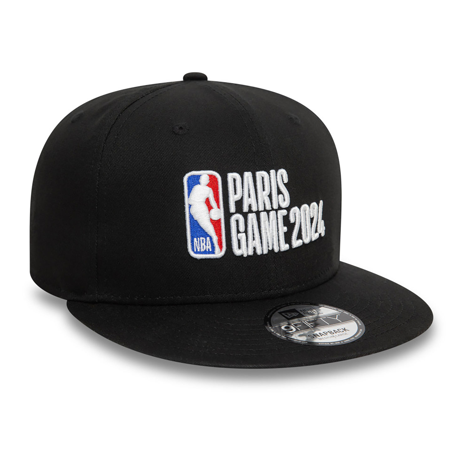 NBA Logo Paris 2024 Black 9FIFTY Snapback Cap
