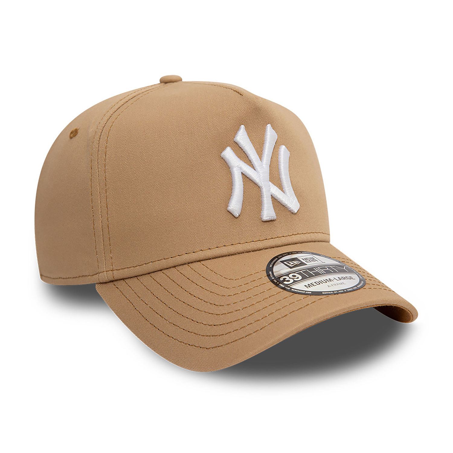 New York Yankees League Essential Beige 39THIRTY A-Frame Stretch Fit Cap
