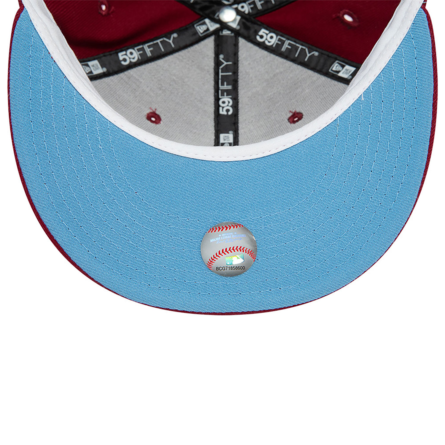 Philadelphia Phillies MLB Home Plate Dark Red 59FIFTY Fitted Cap