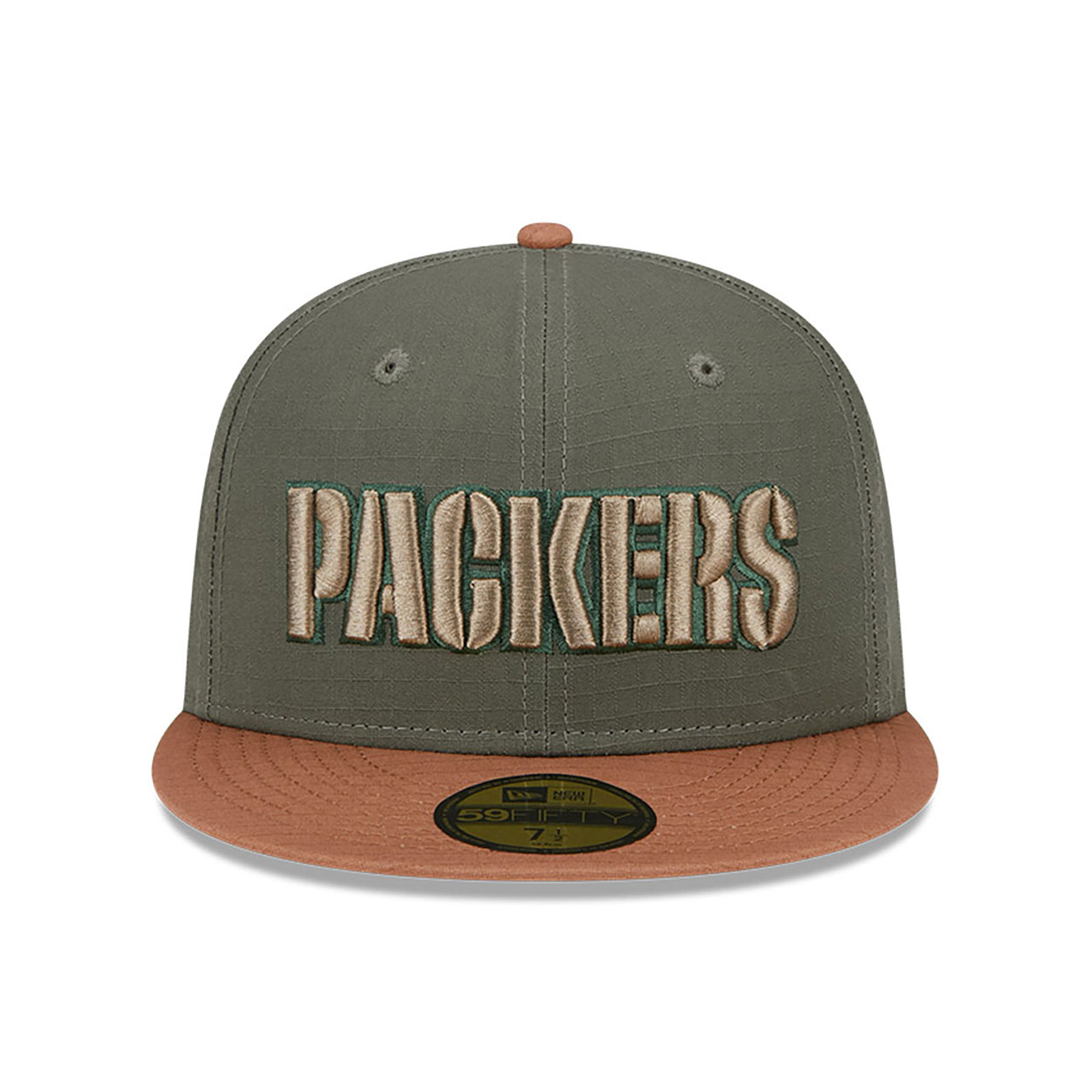 Green Bay Packers Ripstop Green 59FIFTY Fitted Cap