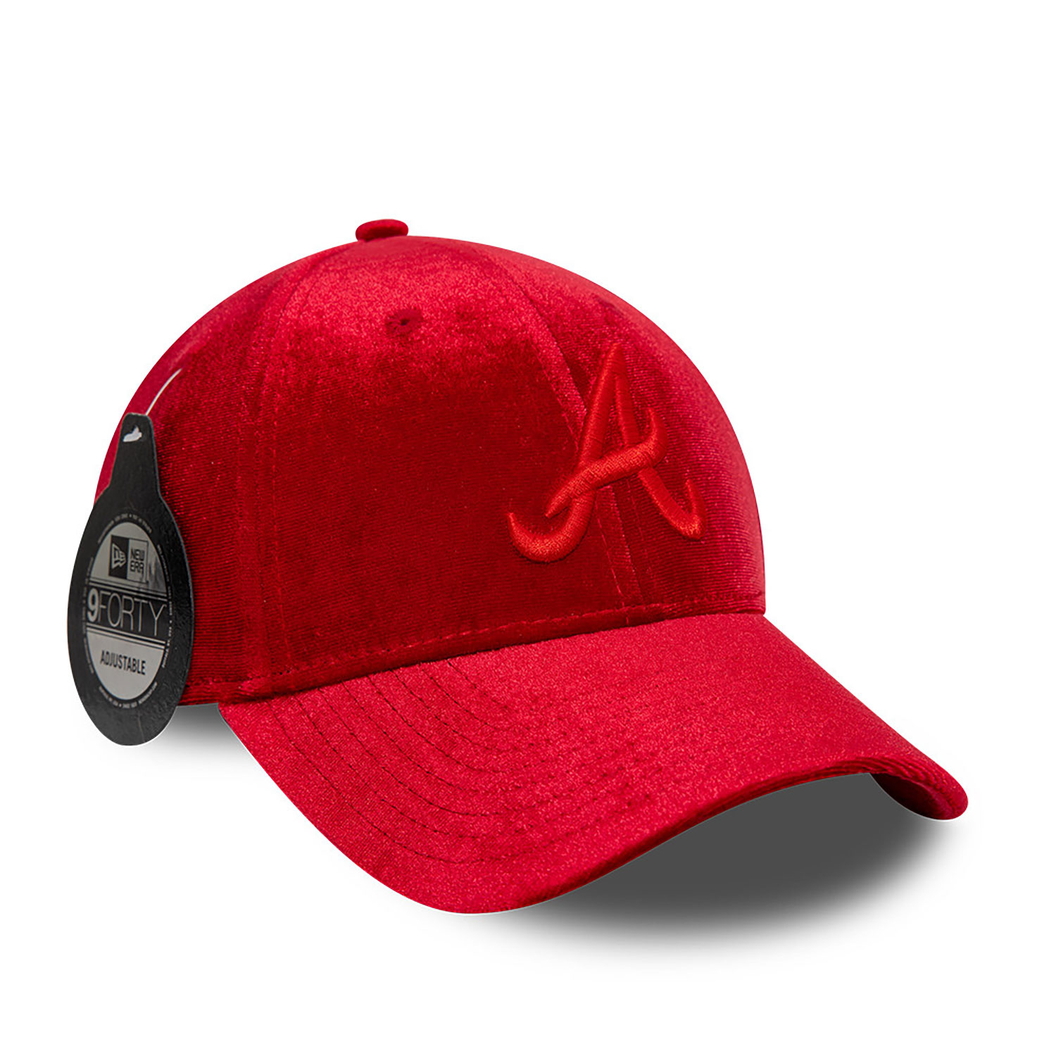 Atlanta Braves Tonal Velvet Lunar New Year Red 9FORTY Adjustable Cap