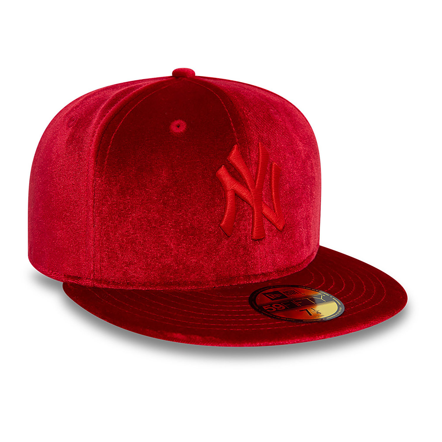 New York Yankees Velvet Satin Lunar New Year Red 59FIFTY Fitted Cap