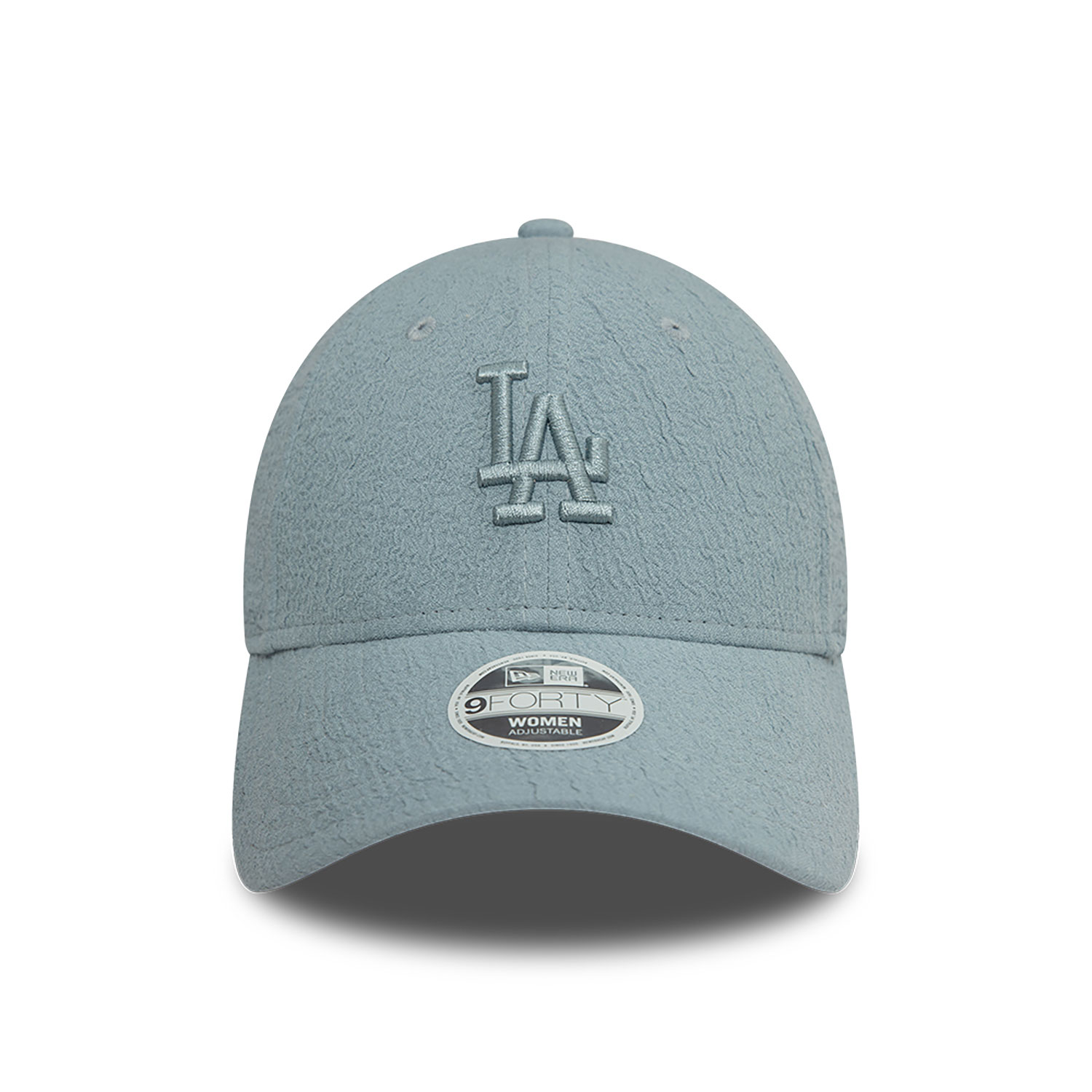 LA Dodgers Womens Bubble Stitch Pastel Blue 9FORTY Adjustable Cap