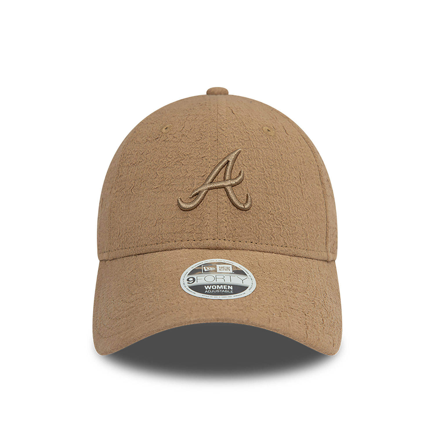 Atlanta Braves Womens Bubble Stitch Brown 9FORTY Adjustable Cap