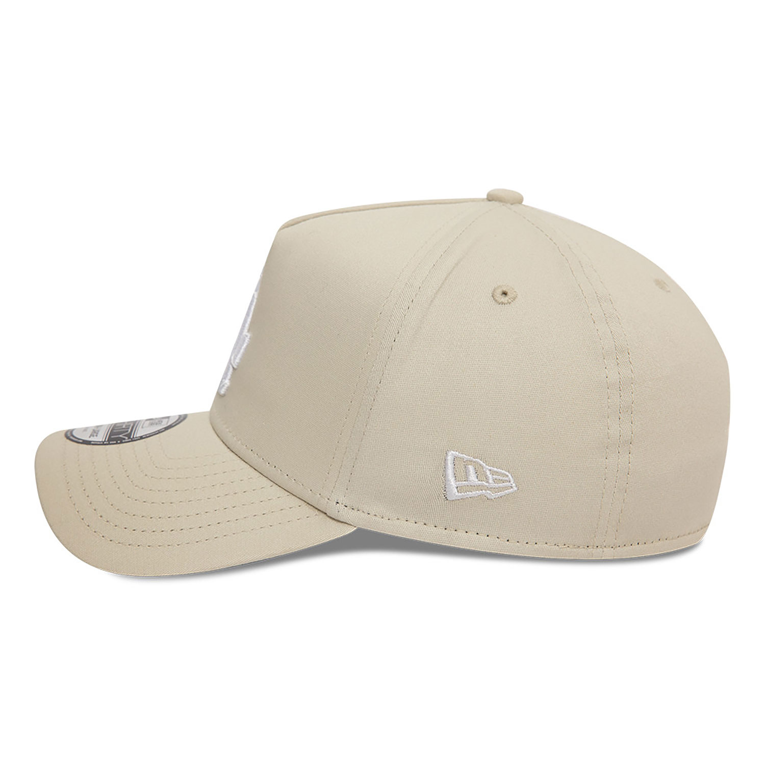 LA Dodgers League Essential Light Beige 39THIRTY A-Frame Stretch Fit Cap