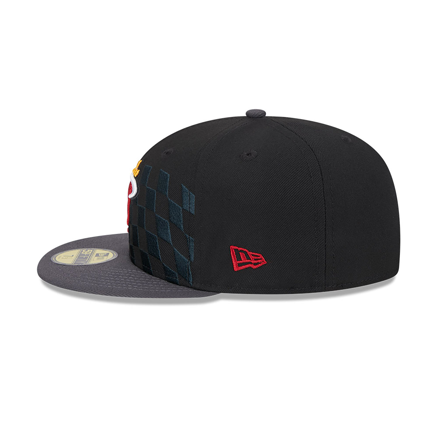 Miami Heat NBA Rally Drive Black 59FIFTY Fitted Cap