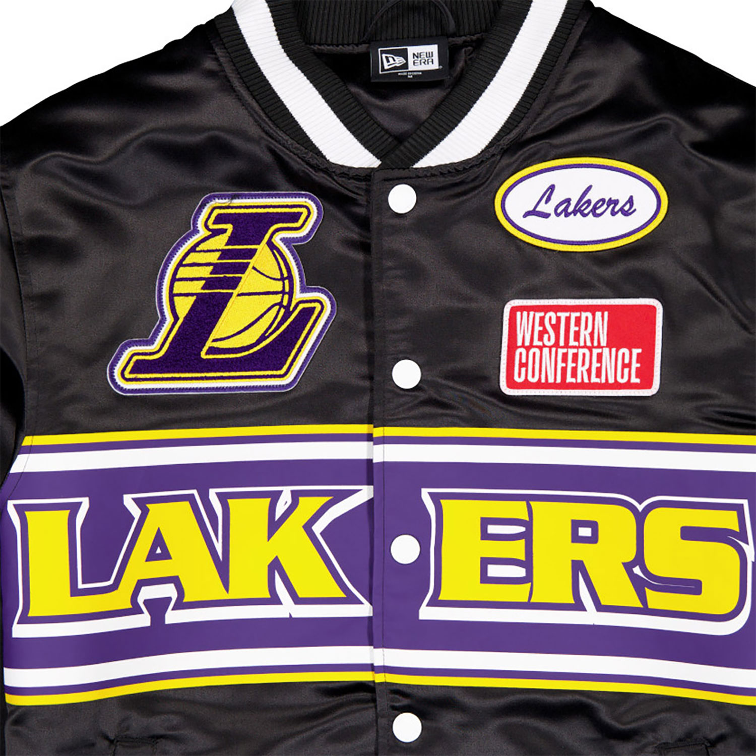 LA Lakers NBA Rally Drive Black Bomber Jacket