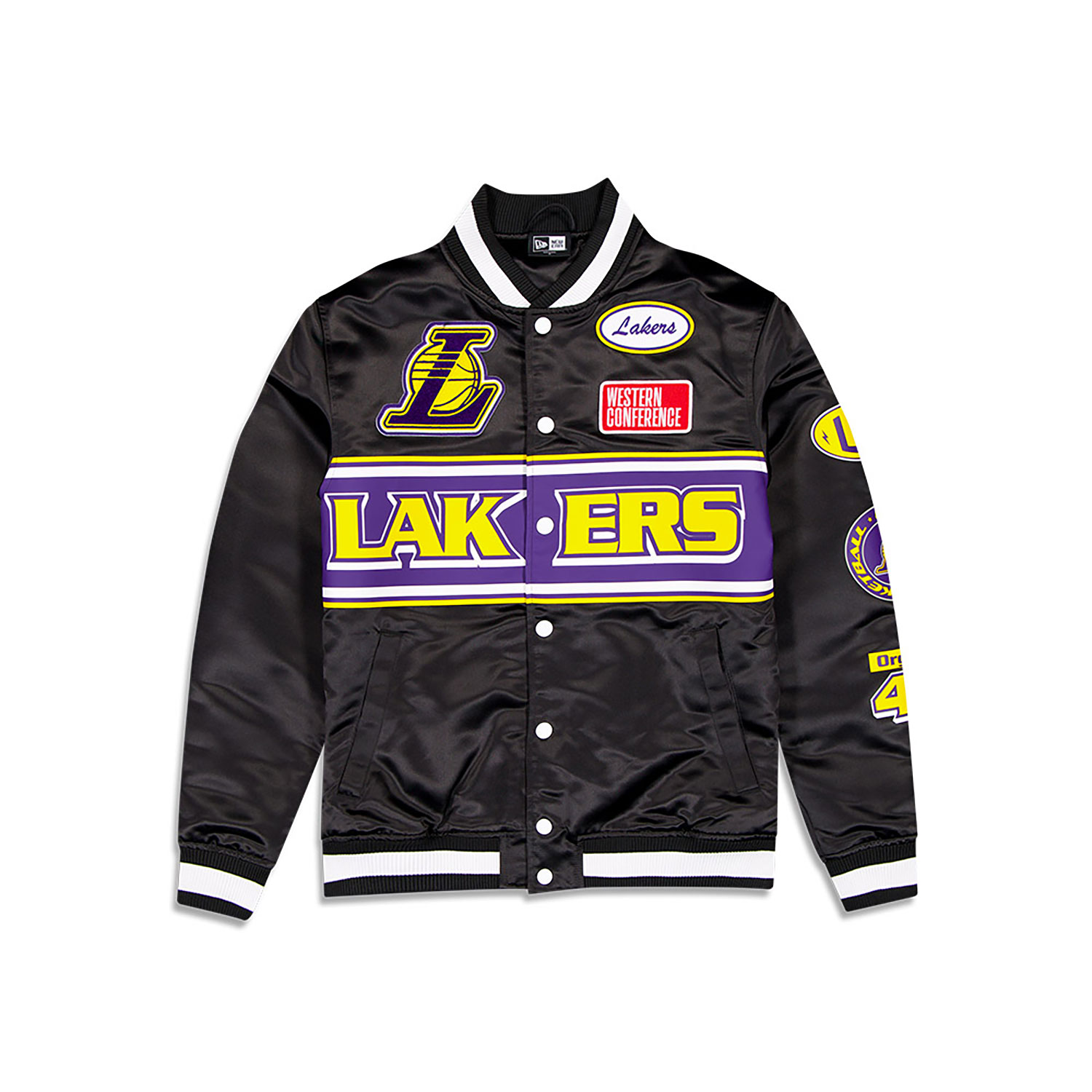 LA Lakers NBA Rally Drive Black Bomber Jacket