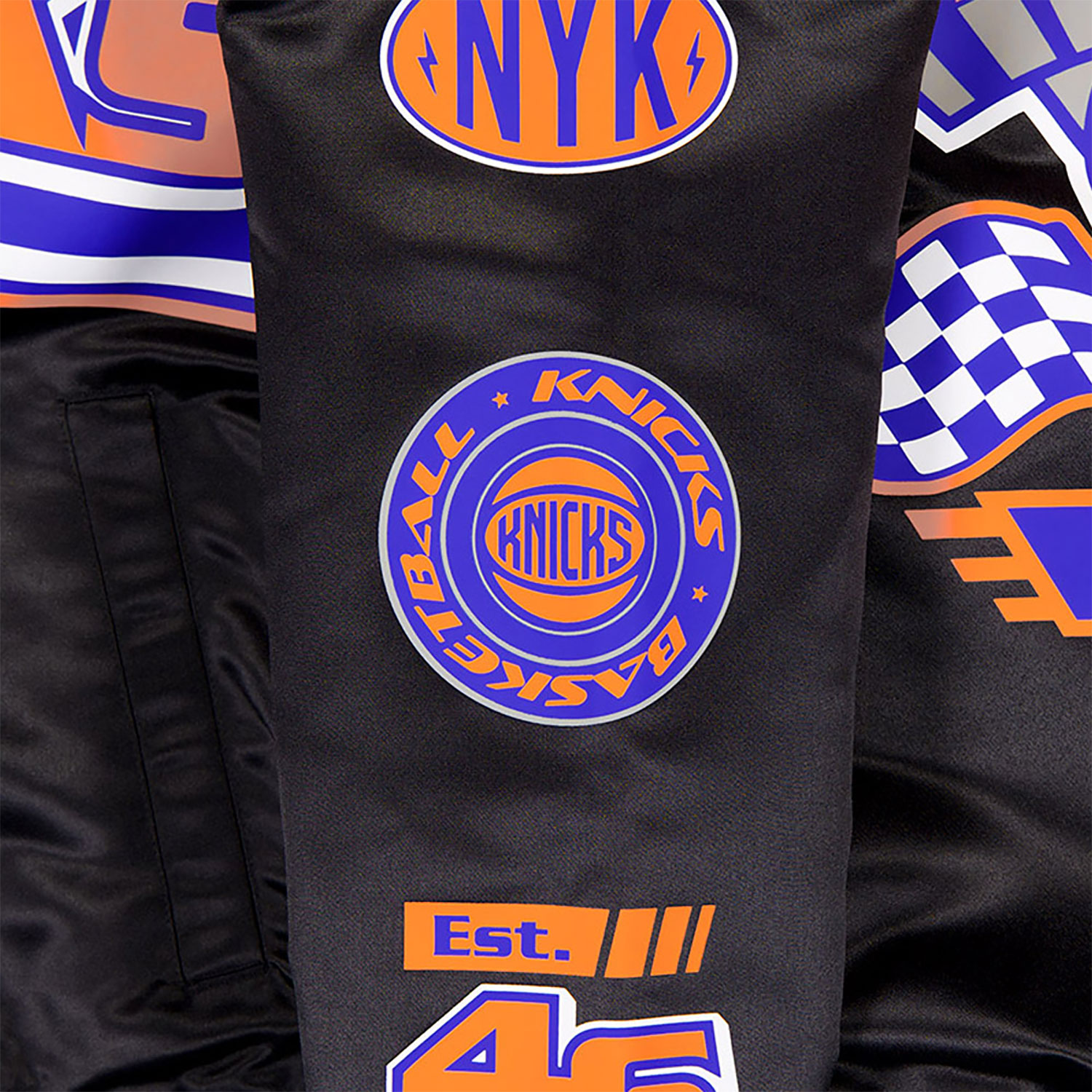 New York Knicks NBA Rally Drive Black Bomber Jacket