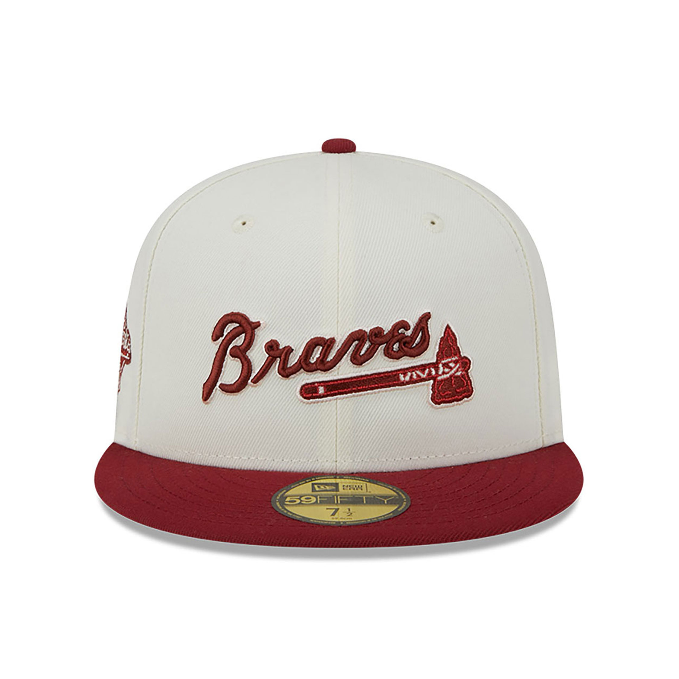 Atlanta Braves Be Mine White 59FIFTY Fitted Cap