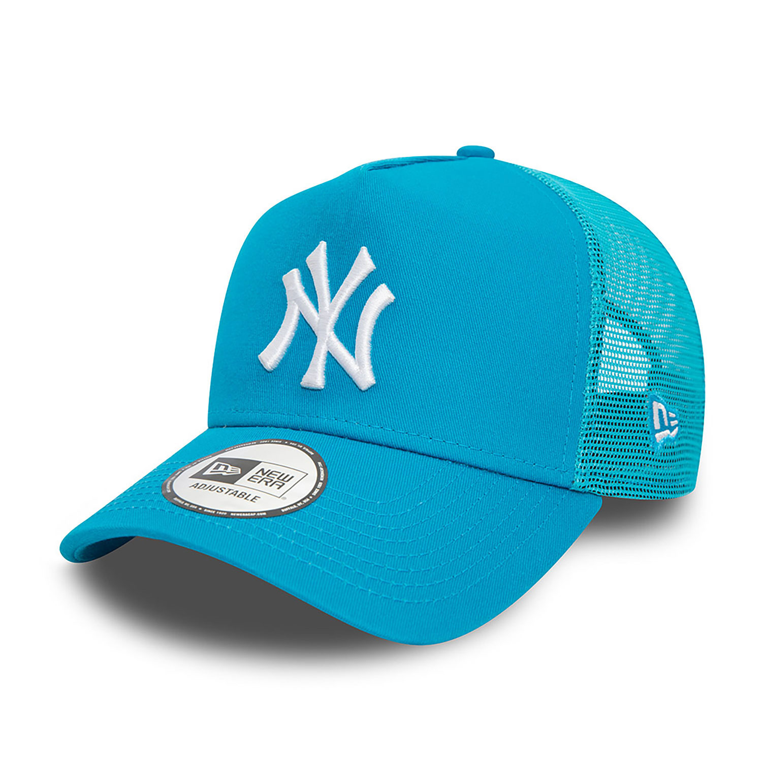 New York Yankees League Essential Blue A-Frame Trucker Cap