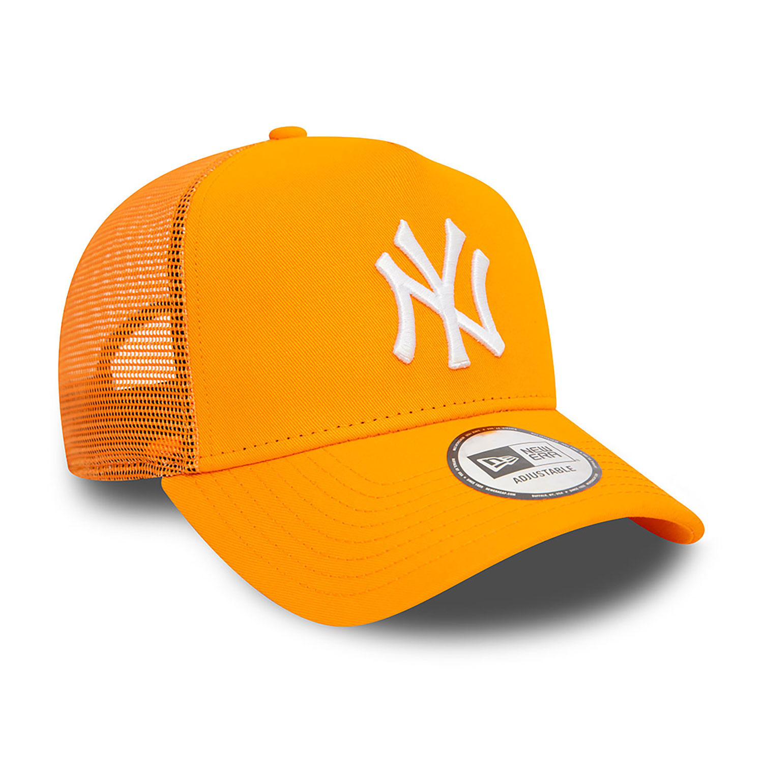 New York Yankees League Essential Orange A-Frame Trucker Cap