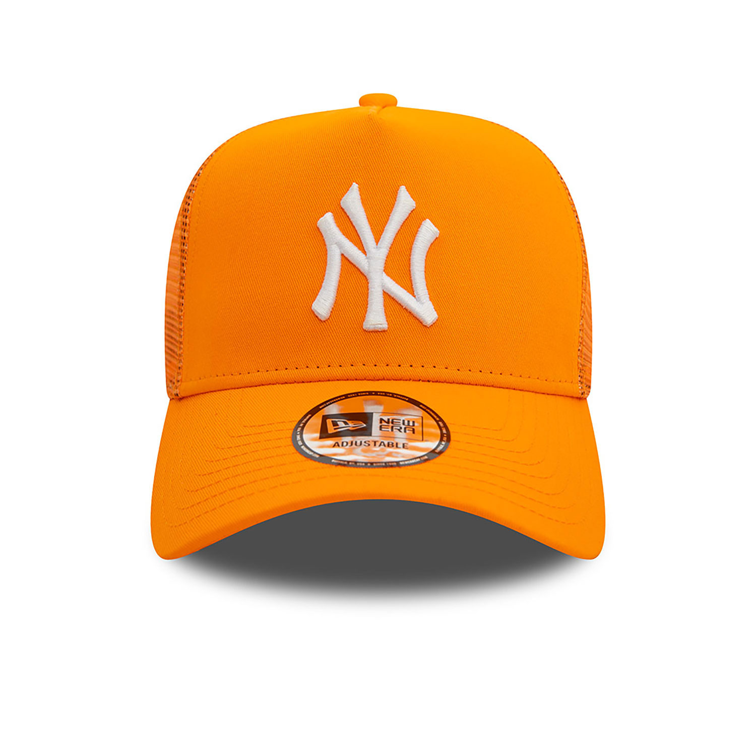New York Yankees League Essential Orange A-Frame Trucker Cap