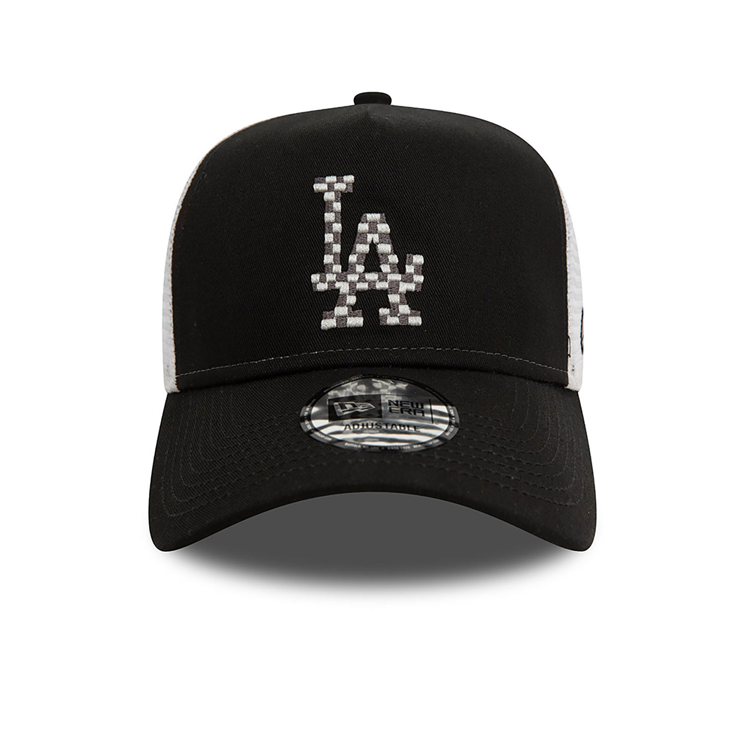 LA Dodgers Seasonal Infill Black A-Frame Trucker Cap