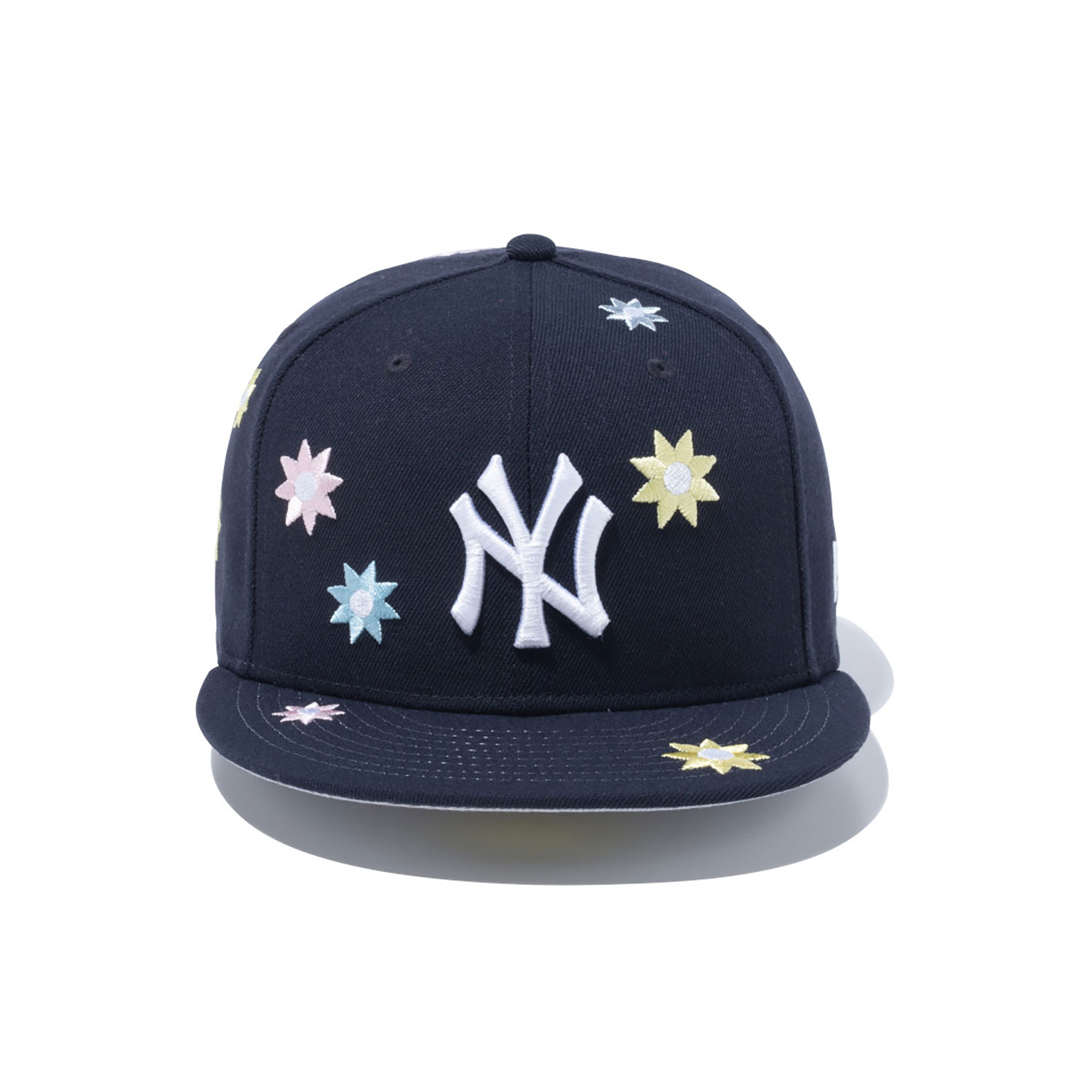 New York Yankees Flower Embroidery New Era Japan Navy 59FIFTY Fitted Cap