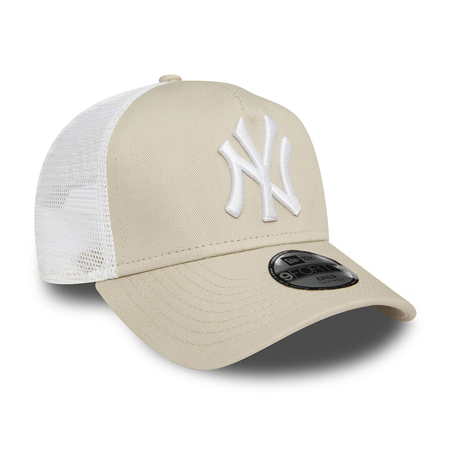New York Yankees Youth League Essential Stone A-Frame Trucker Cap
