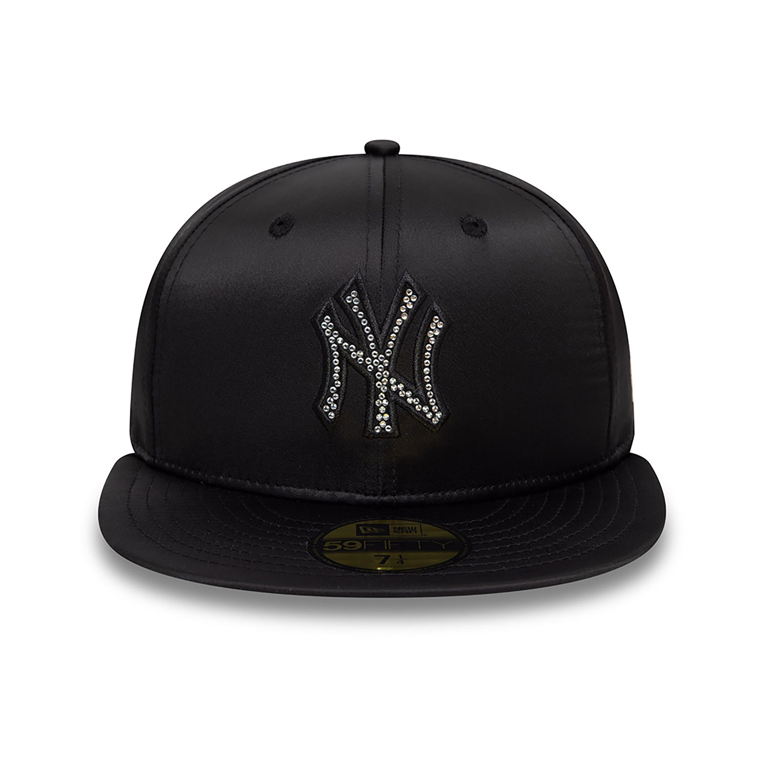 New York Yankees MLB Rhinestone Satin Black 59FIFTY Fitted Cap